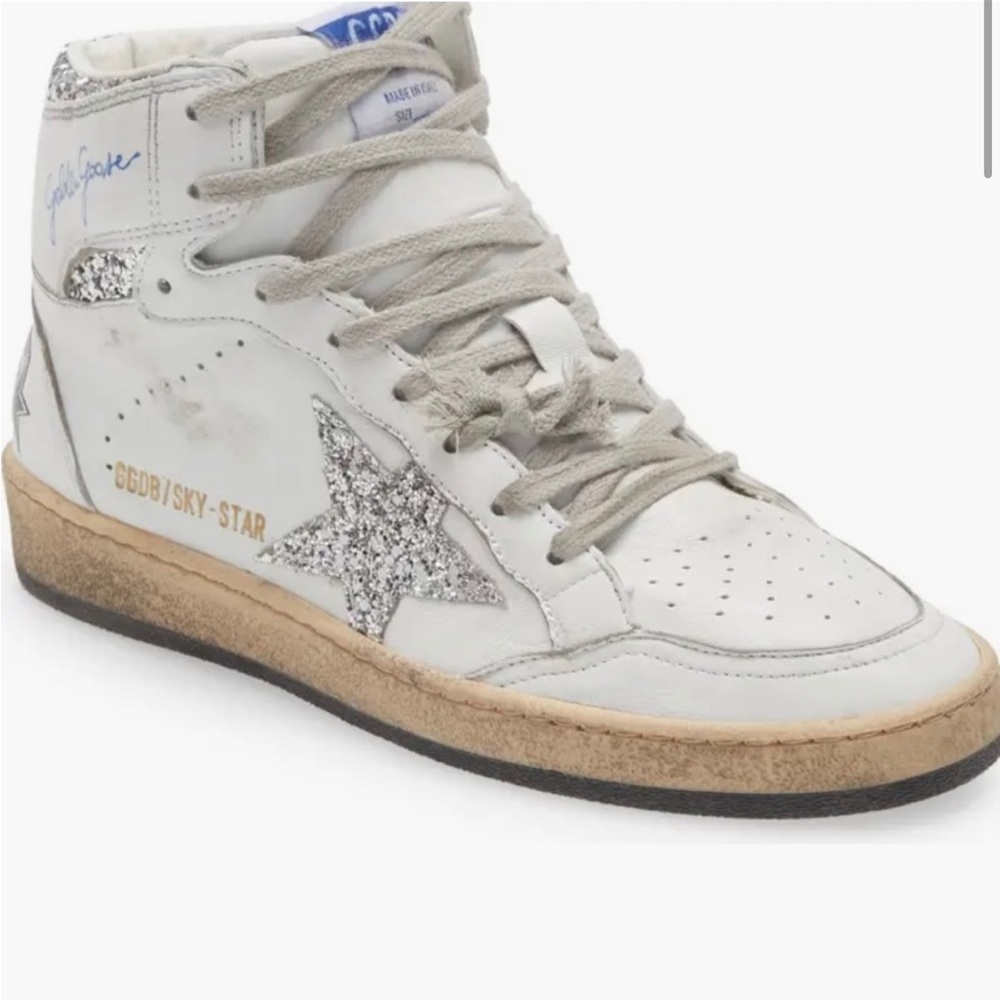 Golden Goose silver Sky-Star sneakers